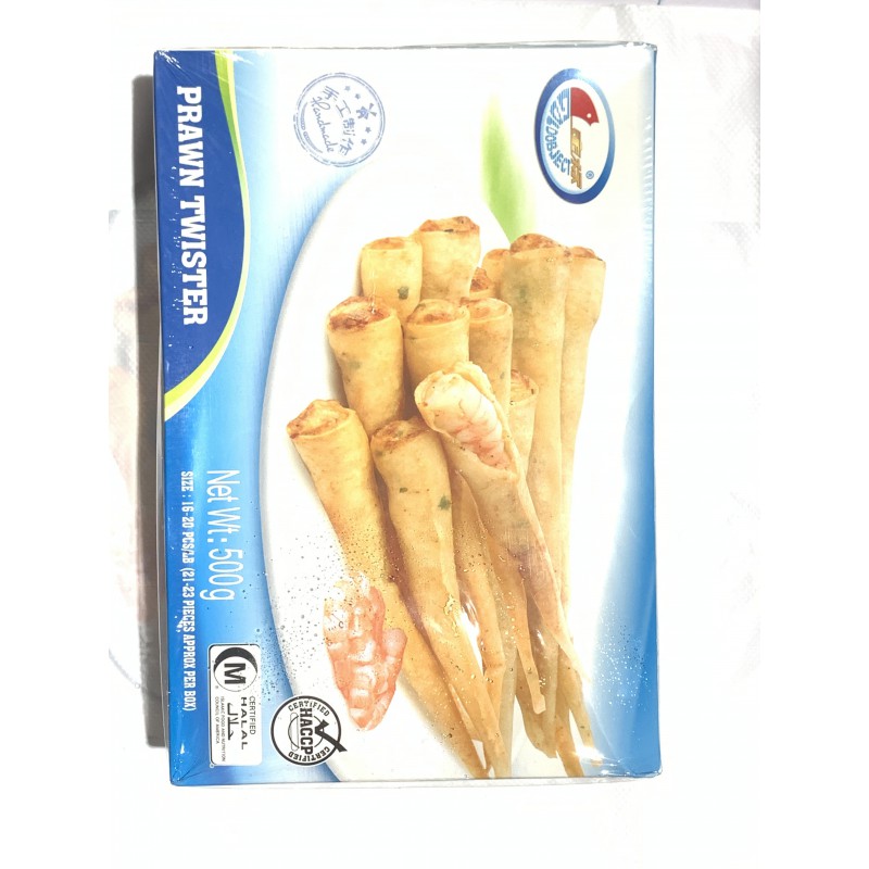 Gold Object Prawn Twister Chilli Flavour 500g Handmade Frozen Prawn Rolled in Pastry Gold Object Prawn Twister Chilli Flavour 500g Handmade Frozen Prawn Rolled in Pastry
