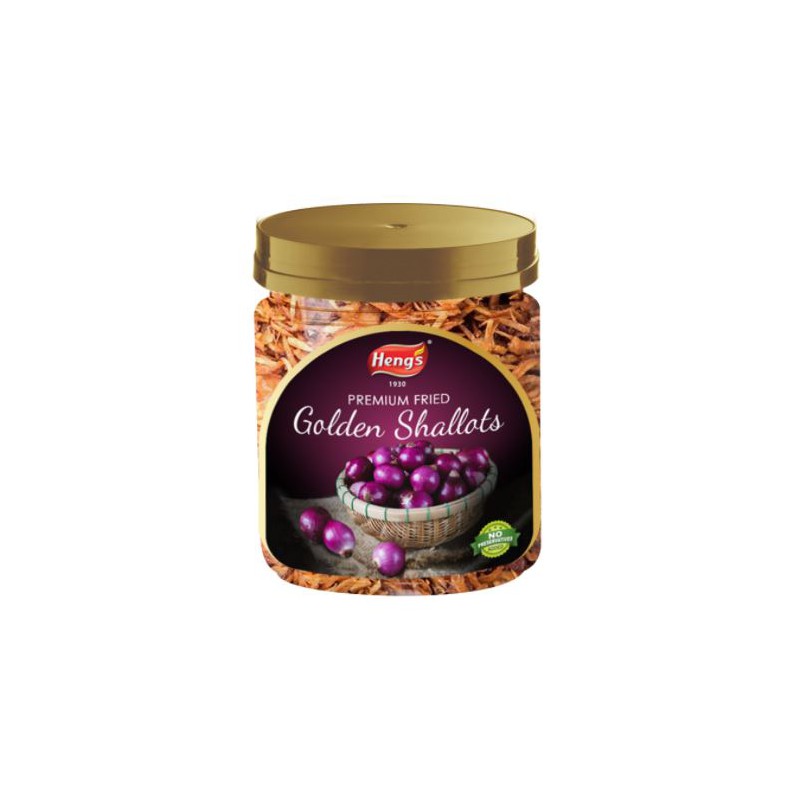 Heng's Fried Golden Scallots 60g Premium Fried Golden Shallots Heng's Fried Golden Scallots 60g Premium Fried Golden Shallots