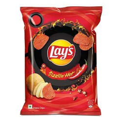 Lay's Sizzling Hot Flavour 50g Potato Chips