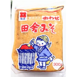 Shinjo Inaka Red Miso Paste 300g Japanese Countryside Coarse Red Miso Paste
