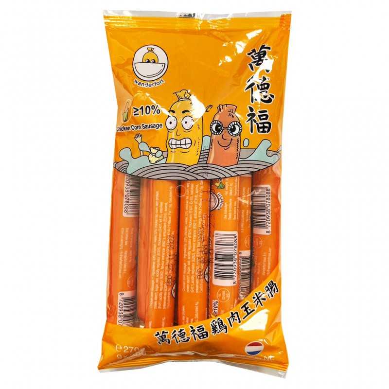 Wanderfort Chicken Corn Sausage 30gx9pcs Chicken Corn Sausage Wanderfort Chicken Corn Sausage 30gx9pcs Chicken Corn Sausage