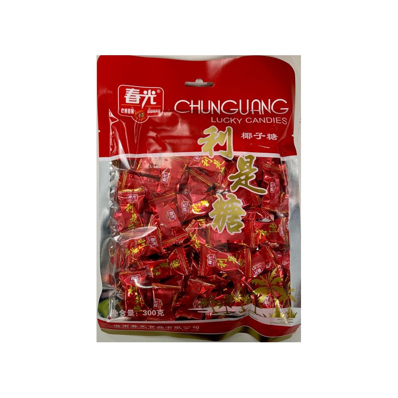 Chunguang (春光特浓传统吉祥糖) Classic Coconut Candy 300g Chinese Coconut Candy Chunguang (春光特浓传统吉祥糖) Classic Coconut Candy 300g Chinese Coconut Candy