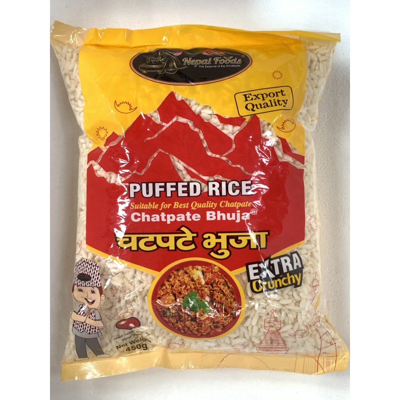 Nepal Foods Crunchy Puffed Rice 450g Plain Crunchy Puffed Rice