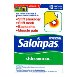 Hisamitsu Salonpas Medicated Patches 6.5cmx4.2cm 10pcs Relief Patch