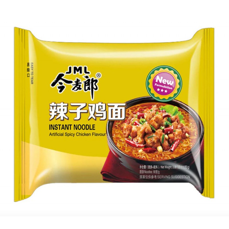 Jin Mai Lang Noodles Spicy Chicken 105g (今麥郎辣子雞麵) JML Spicy Chicken Noodles