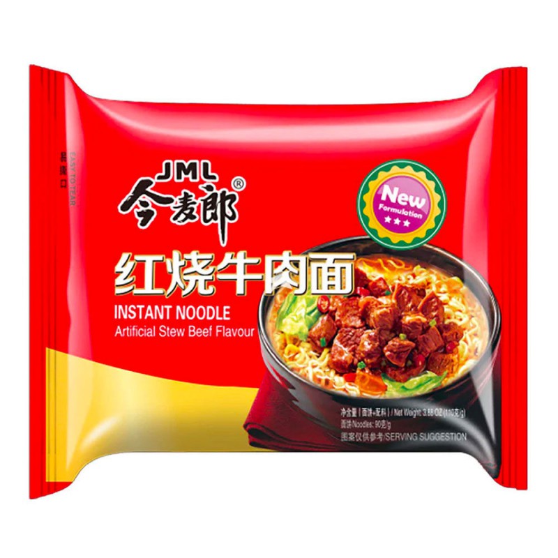 Jin Mai Lang Noodles Stew Beef 105g (今麥郎燉牛肉麵) JML Stew Beef Noodles