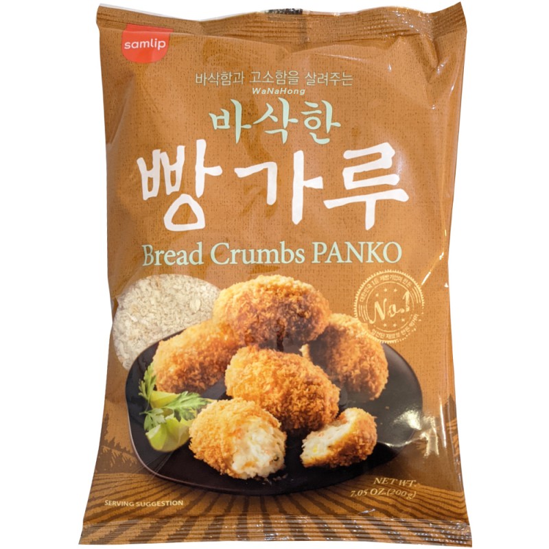 Samlip Panko Breadcrumbs 200g 바삭한  빵가루 Korean Panko Breadcrumbs