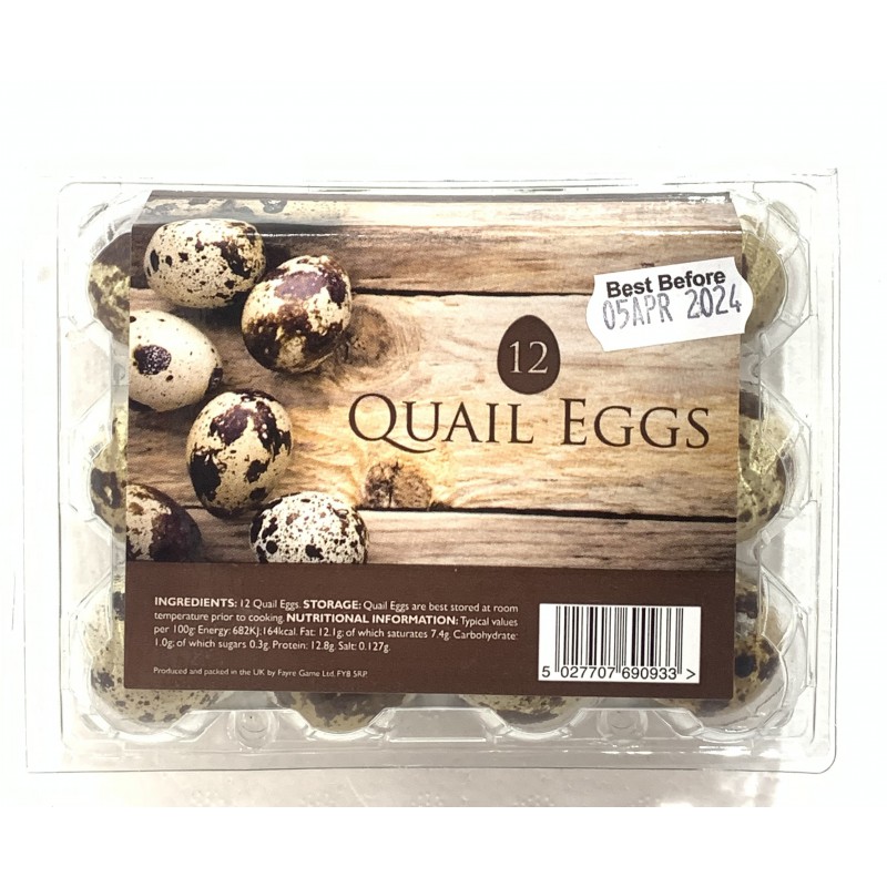 Chip Yip Quail Egg 12 Pieces 160g Fresh Quail Eggs