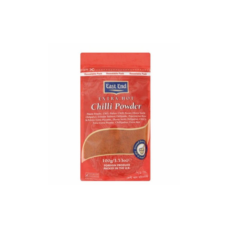 East End Extra Hot 100g Zip Pack Chilli Powder