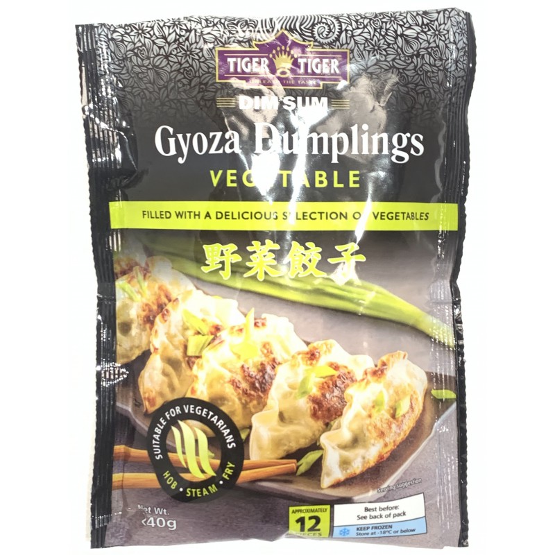 Tiger Tiger Gyoza Dumplings Vegetable 240g Japanese Frozen Vegetable Dimsum Tiger Tiger Gyoza Dumplings Vegetable 240g Japanese Frozen Vegetable Dimsum