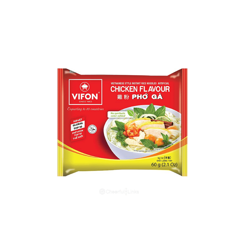 Vifon Instant Rice Noodles Chicken Falvour 60g Vietnamese Style Chicken Flavour Rice Noodles