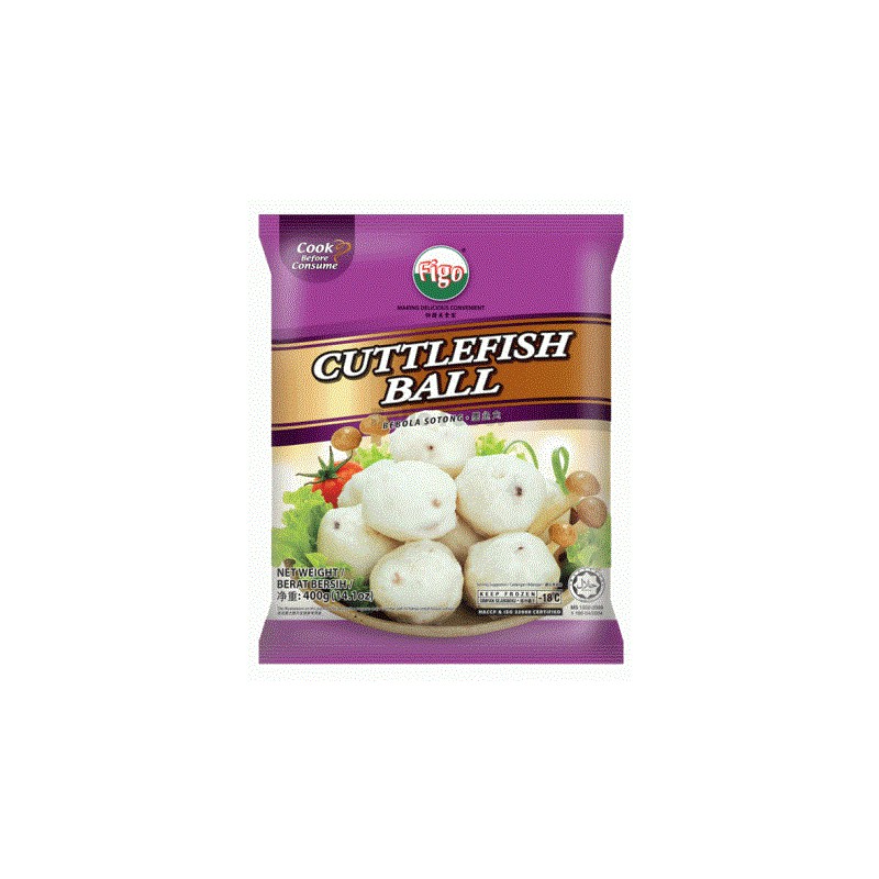 Figo Seafood Delights 400g Frozen Cuttlefish Ball Figo Seafood Delights 400g Frozen Cuttlefish Ball