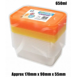 Did Plastic Food Containers With Lids 650ml 12pcs Microwave & Freezer Safe