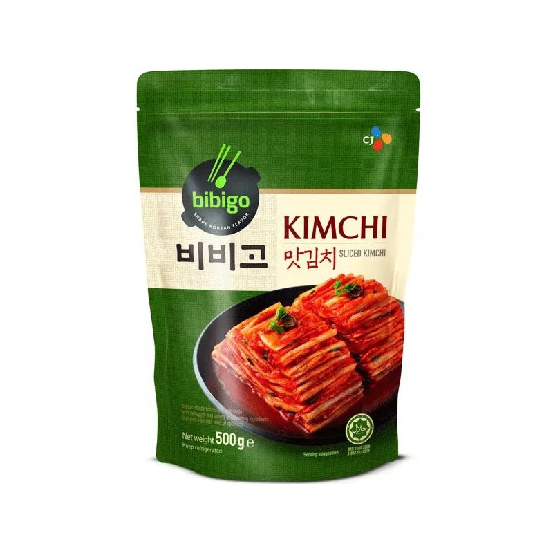 CJ Bibigo Sliced Kimchi 500g Fresh Vegan Korean Mat Kimchi