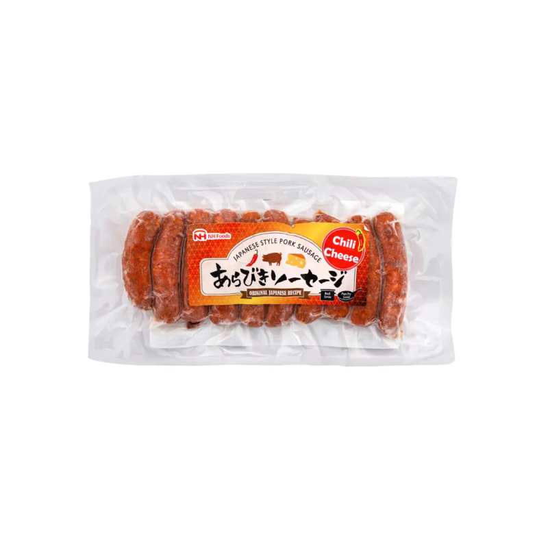 NH Foods Pork Sausage Chilli Cheese 200g Japanese Style Pork Sausage Chilli Cheese Flavour NH Foods Pork Sausage Chilli Cheese 200g Japanese Style Pork Sausage Chilli Cheese Flavour