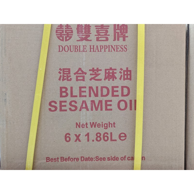 Double Happiness Sesame Oil 6x1.86l 混合芝麻油 Blended Sesame Oil Double Happiness Sesame Oil 6x1.86l 混合芝麻油 Blended Sesame Oil