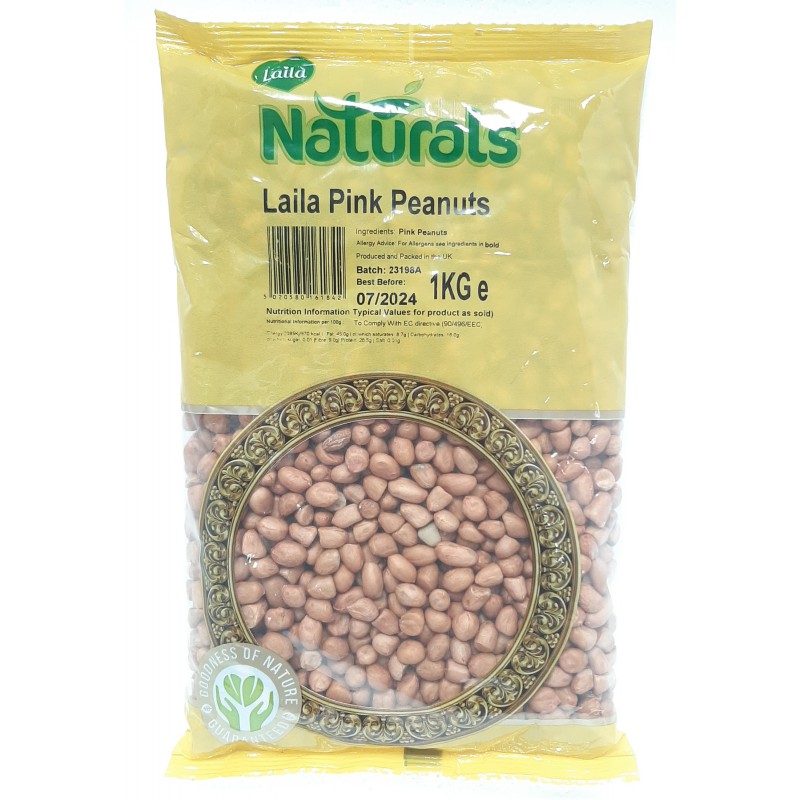 Laila Natural Pink Peanuts 1kg Natural Pink Peanuts Laila Natural Pink Peanuts 1kg Natural Pink Peanuts