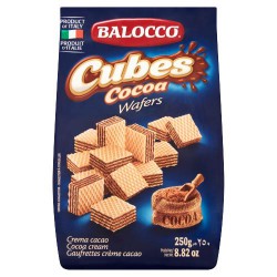 Balocco Cube Cocoa Wafers 250g Cocoa Wafers Cubes
