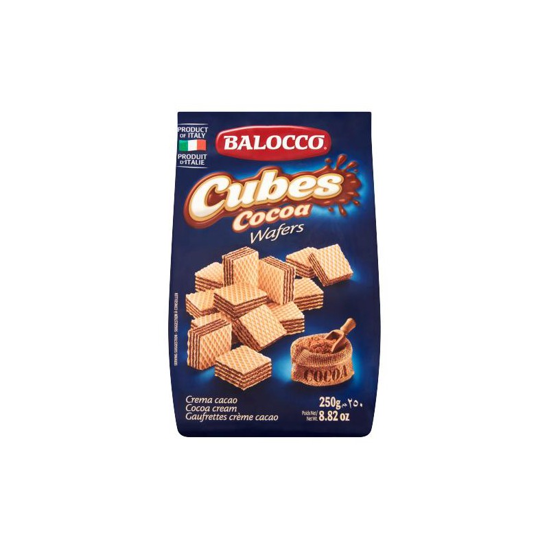 Balocco Cube Cocoa Wafers 250g Cocoa Wafers Cubes Balocco Cube Cocoa Wafers 250g Cocoa Wafers Cubes