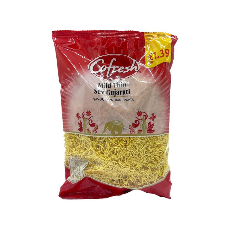 Cofresh Mild Thin Sev Gujarati 300g Savoury Indian Snack