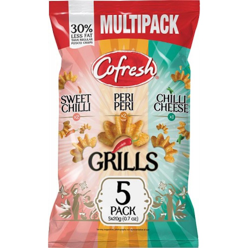 Cofresh Multipack Grills 5x20g Multipack Grill Crips Cofresh Multipack Grills 5x20g Multipack Grill Crips