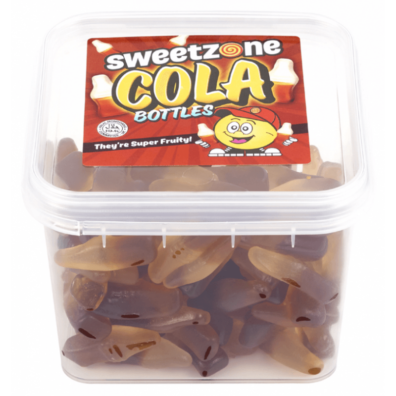 Sweetzone Cola Bottles 170g Super Fruity Jelly Candy Tub Sweetzone Cola Bottles 170g Super Fruity Jelly Candy Tub