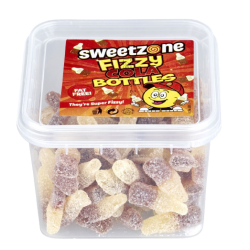 Sweetzone Fizzy Cola Bottles 170g Super Fizzy Jelly Candy Tub