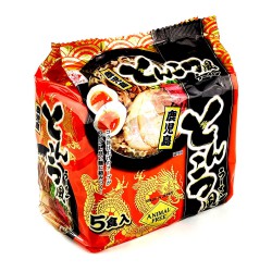 Higashi Foods Tonkotsufu Kagoshima Ramen 5pktsx78.5g japense Tonkotsu Falvour Ramen