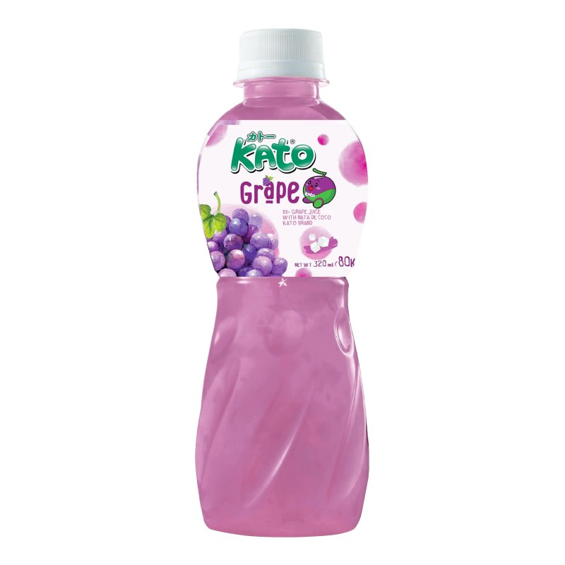 Kato Grape Drink 320ml Grape Flavoured Drink With Nata De Coco Kato Grape Drink 320ml Grape Flavoured Drink With Nata De Coco