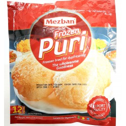 Mezban Fried Puri 400g 12pcs Frozen Fully Cooked Puri