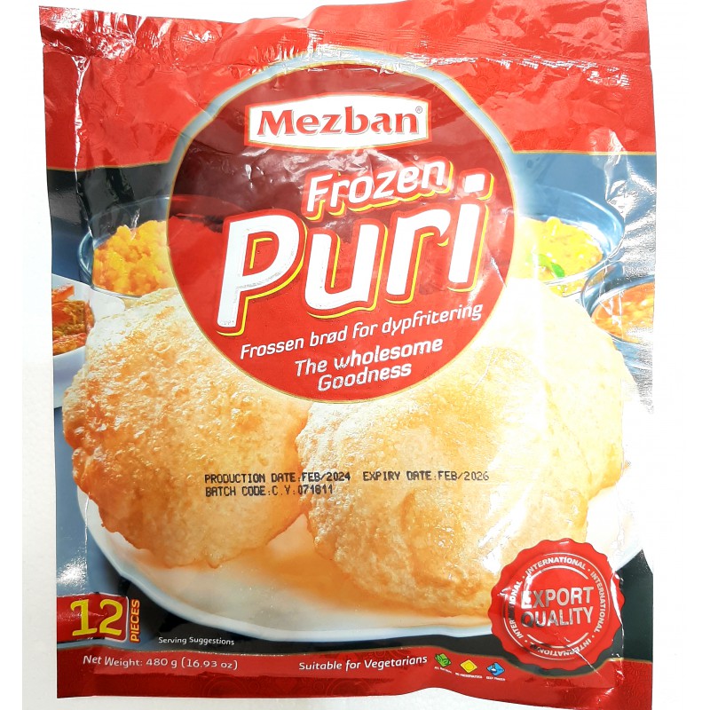 Mezban Fried Puri 400g 12pcs Frozen Fully Cooked Puri Mezban Fried Puri 400g 12pcs Frozen Fully Cooked Puri