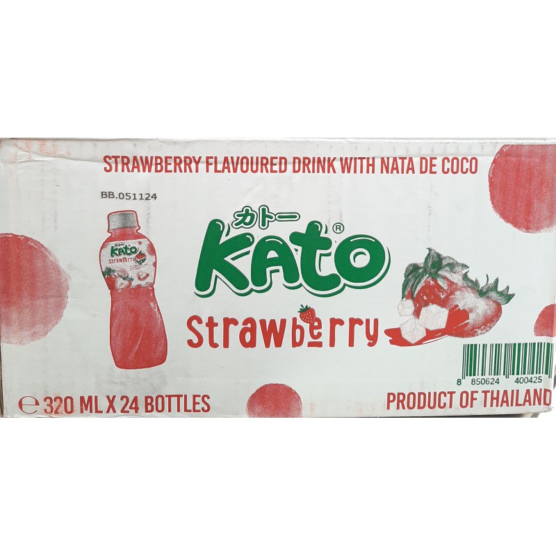 Kato Full Case of 4pck x 6 Strawberry Juice 320ml With Nata De Coco Kato Full Case of 4pck x 6 Strawberry Juice 320ml With Nata De Coco