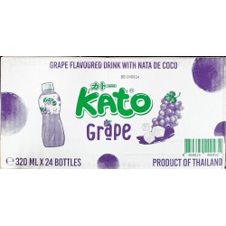 Kato Grape Drink Full Case of 4x 6 x 320ml Grape Flavoured Drink With Nata De Coco