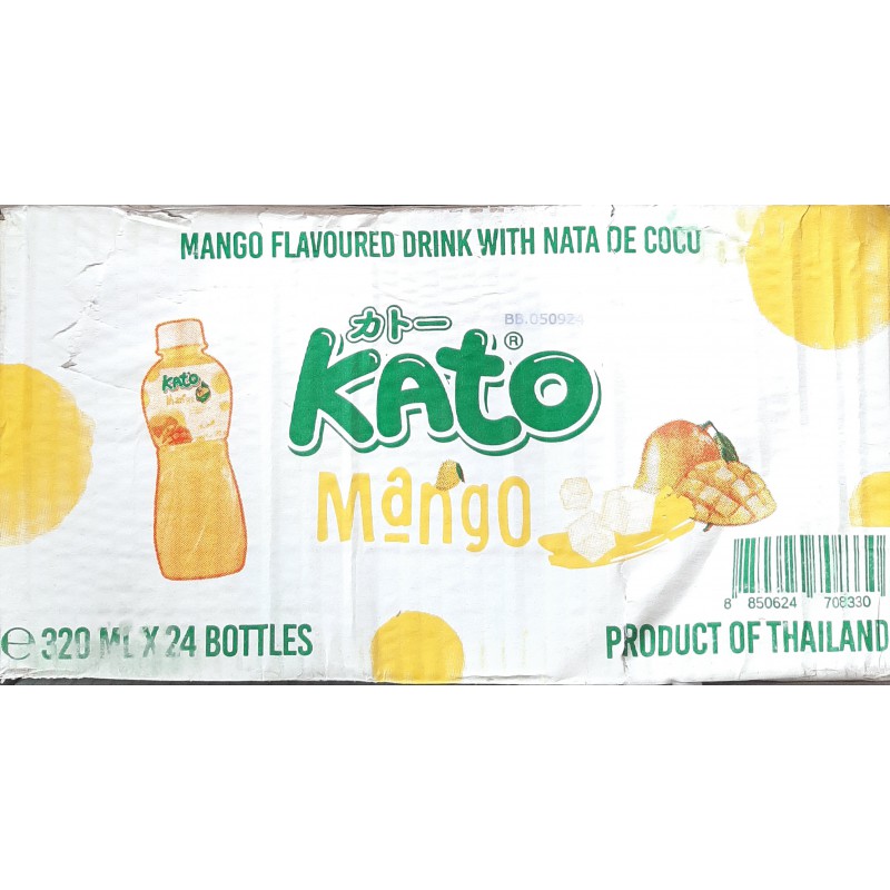 Kato Mango Drink Full Case of 4x6x320ml Mango Flavoured Drink With Nata De Coco