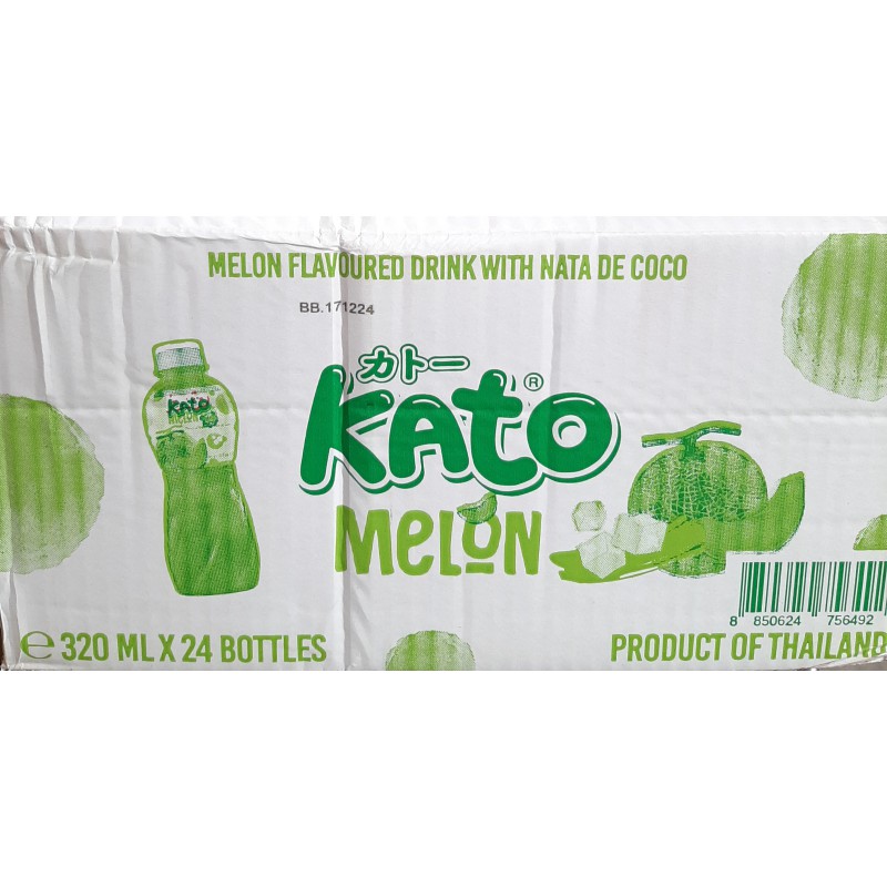 Kato Melon Drink Full Case of 4x6x320ml Melon Flavoured Drink With Nata De Coco Kato Melon Drink Full Case of 4x6x320ml Melon Flavoured Drink With Nata De Coco