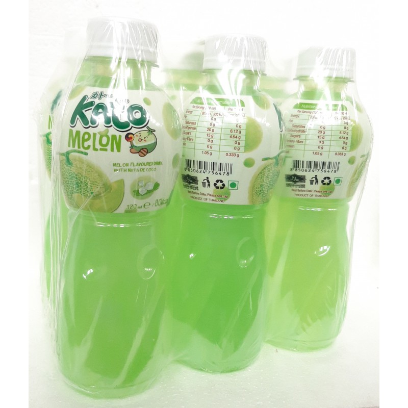 Kato Melon Drink Pack Of 6x320ml Melon Flavoured Drink With Nata De Coco Kato Melon Drink Pack Of 6x320ml Melon Flavoured Drink With Nata De Coco