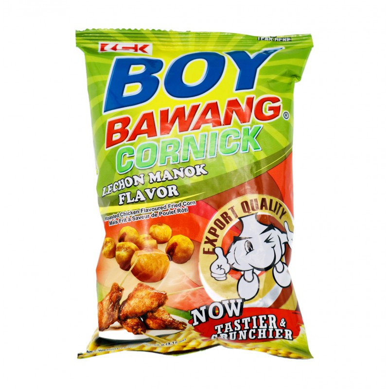 Boy Bawang Cornick Lechon Manok 90g Filipino Roasted Chicken Fried Corn Snack Boy Bawang Cornick Lechon Manok 90g Filipino Roasted Chicken Fried Corn Snack