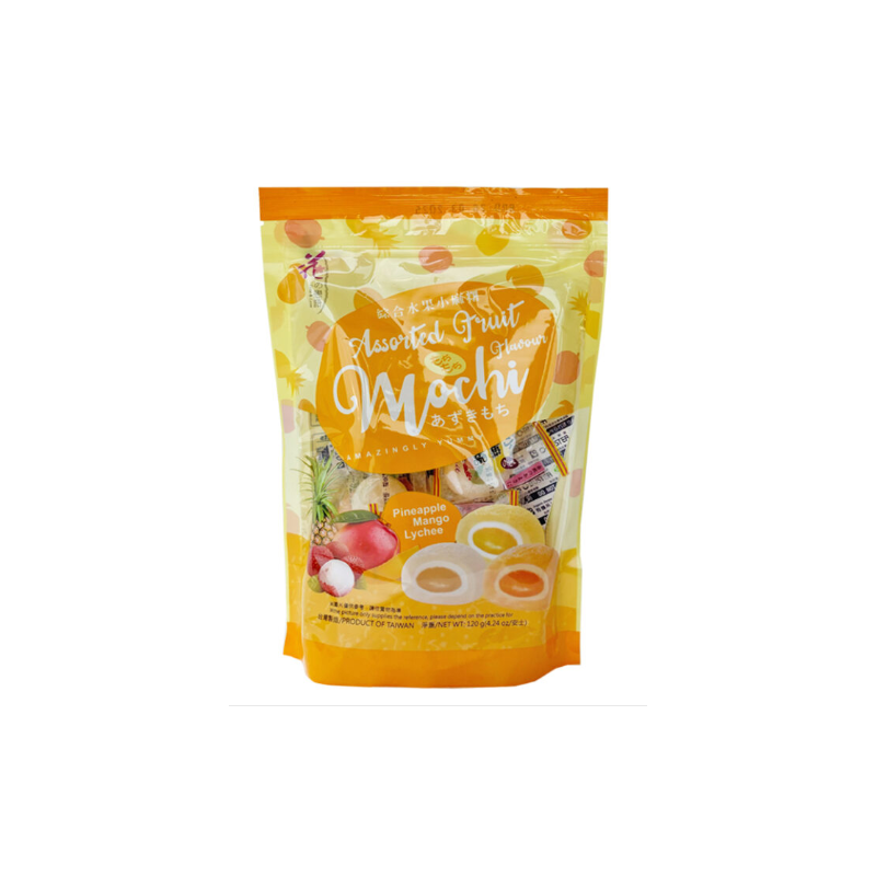 Love & Love Assorted Tropical Mochi 120g Japanese Style Mochi With Assorted Fruit Flavour Love & Love Assorted Tropical Mochi 120g Japanese Style Mochi With Assorted Fruit Flavour