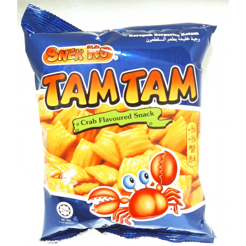 Snek Ku Tam Tam 80g Crab Flavoured Snack Snek Ku Tam Tam 80g Crab Flavoured Snack