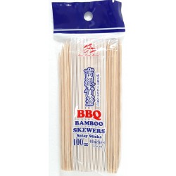 Shine Farm Brand 6" BBQ Bamboo Skewers 100 pieces