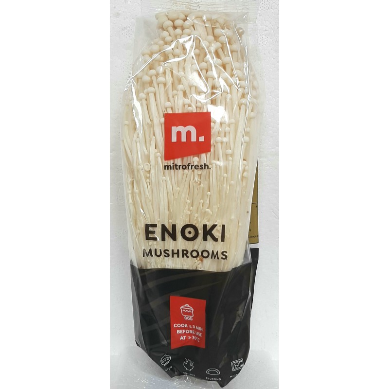 Mitro Fresh Enoki Mushroom 200g 金針菇 Fresh Enoki Mushrooms