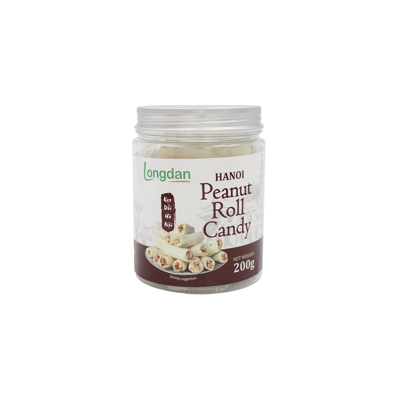 Longdan Hanoi Peanut Roll Candy (KẸO DỒI HÀ NỘI) 200g Vietnamese Peanut Candy Longdan Hanoi Peanut Roll Candy (KẸO DỒI HÀ NỘI) 200g Vietnamese Peanut Candy