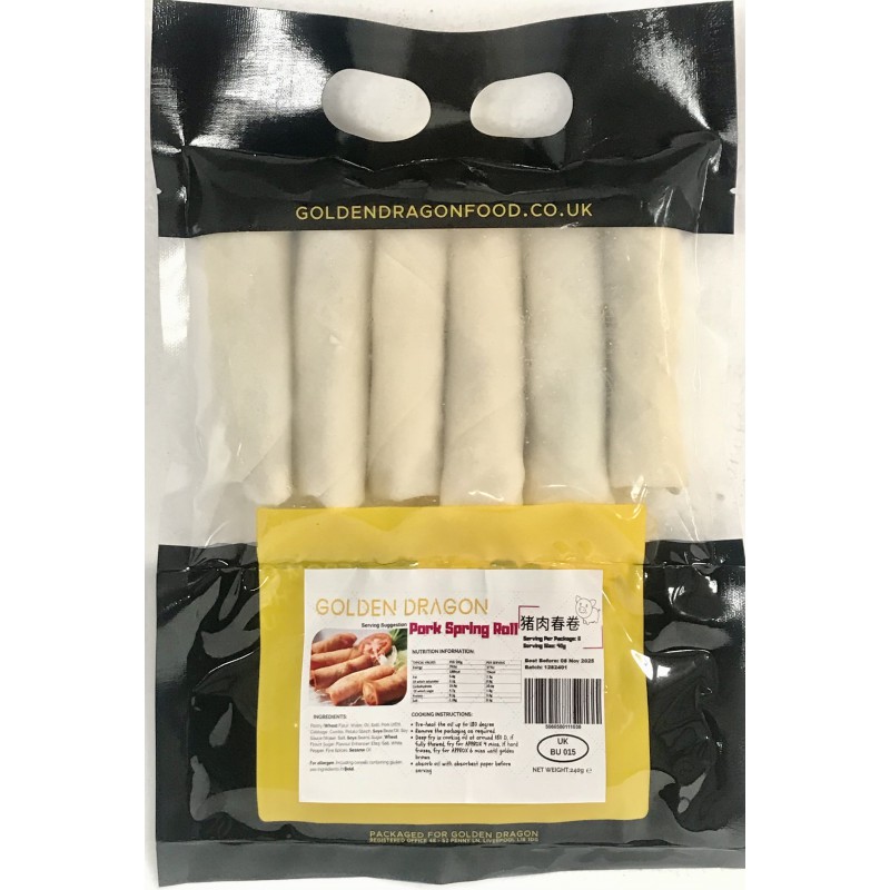 Golden Dragon Pork Spring Roll 240g Frozen Pork Spring Roll Golden Dragon Pork Spring Roll 240g Frozen Pork Spring Roll