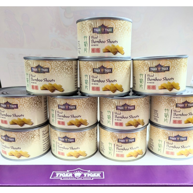 Tiger Tiger Case Of Sliced Bamboo Shoots 12x227g Sliced Bamboo Shoots in water CLEARANCE Best Before - 2024-09-03 Tiger Tiger Case Of Sliced Bamboo Shoots 12x227g Sliced Bamboo Shoots in water CLEARANCE Best Before - 2024-09-03