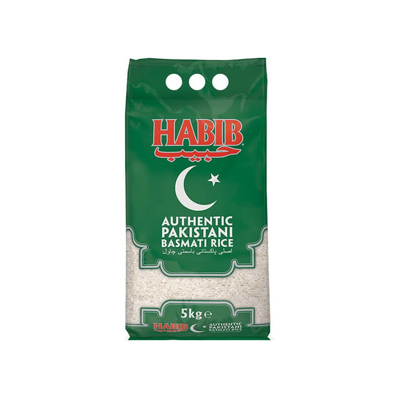 Habib Basmati Rice 5kg Pakistani Authentic Basmati Rice Habib Basmati Rice 5kg Pakistani Authentic Basmati Rice