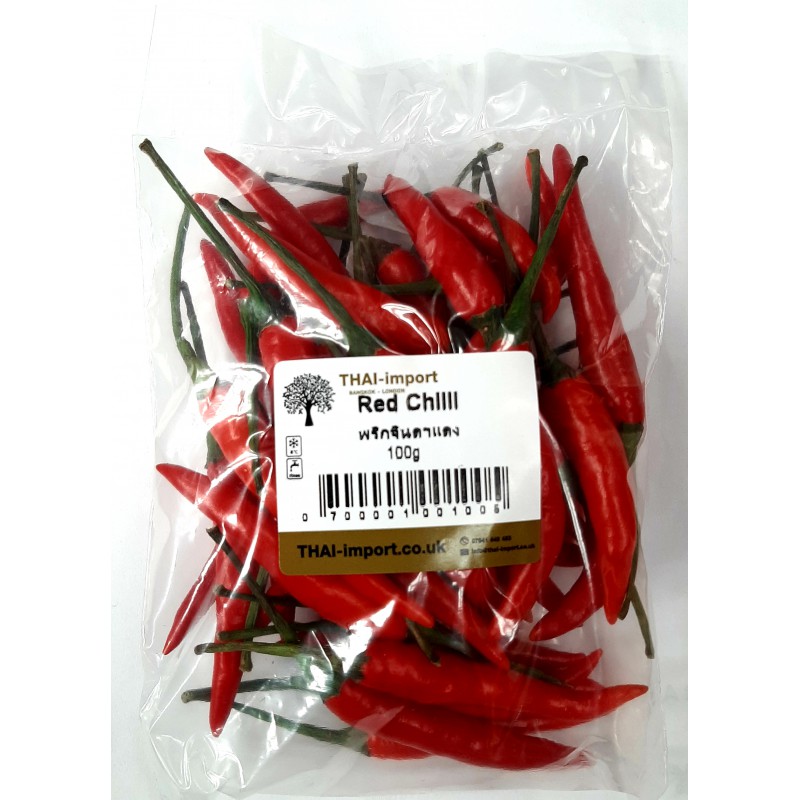 Zing Asia Thai Red Chilli 100g Fresh Thai Red Chilli