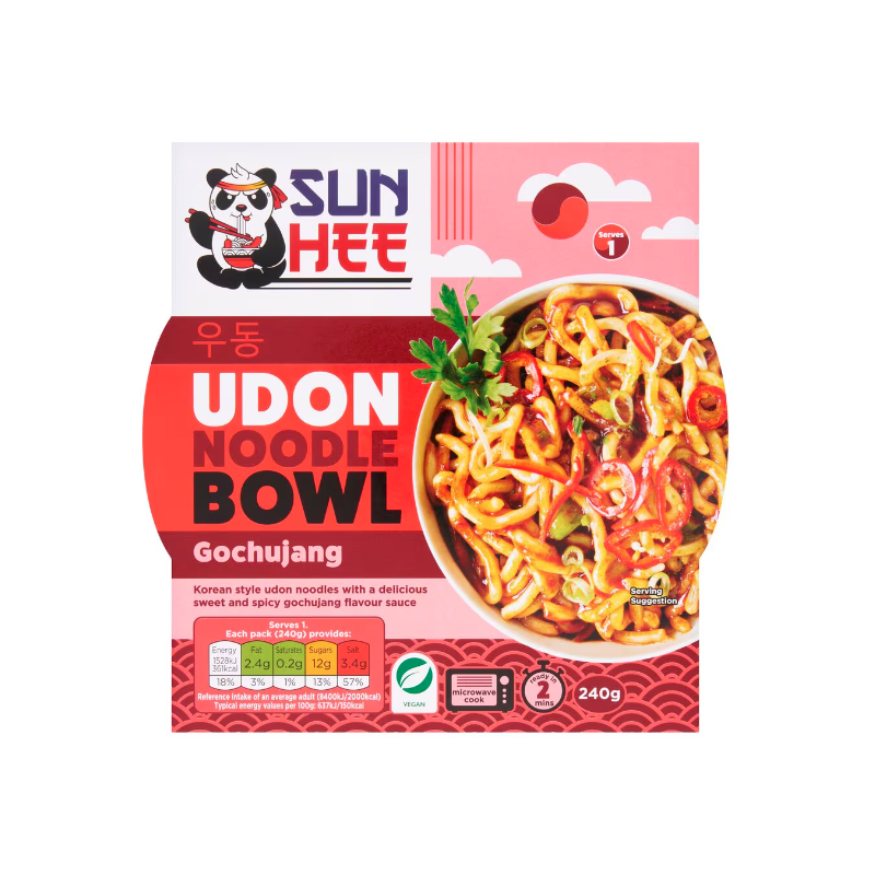 Sun Hee Udon Noodle Bowl 240g Korean Gochujang Udon Noodle Bowl Sun Hee Udon Noodle Bowl 240g Korean Gochujang Udon Noodle Bowl