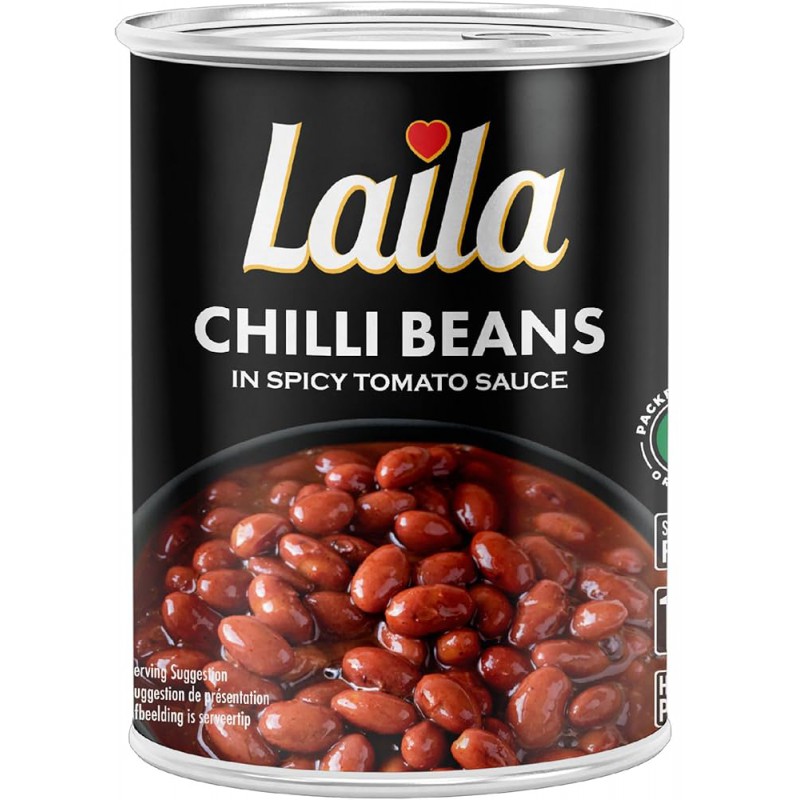 Laila Chilli Beans In Spicy Tomato Sauce 400g Red Kidney Beans In Tomato & Chilli Laila Chilli Beans In Spicy Tomato Sauce 400g Red Kidney Beans In Tomato & Chilli