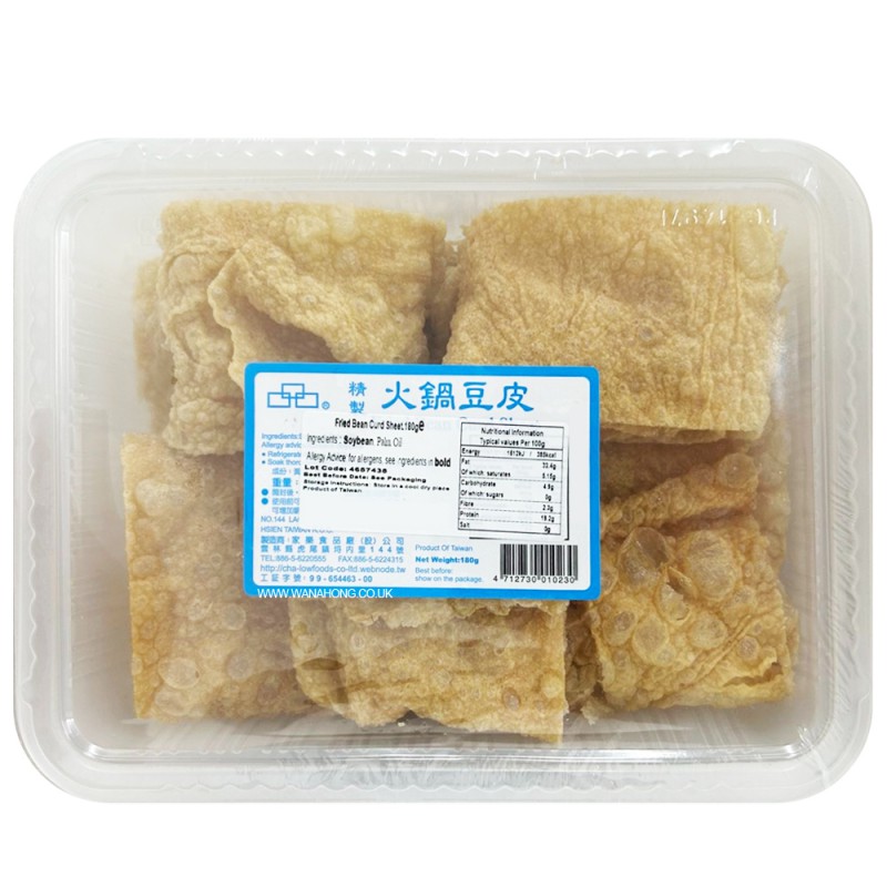 Cha Cha Fried Bean Curd Sheet 180g Fried Bean Curd Sheet Cha Cha Fried Bean Curd Sheet 180g Fried Bean Curd Sheet