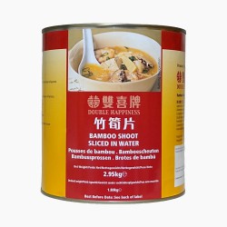 Double Happiness Bamboo Shoot Sliced In Water 2.95kg Bamboo Shoot Sliced In Water